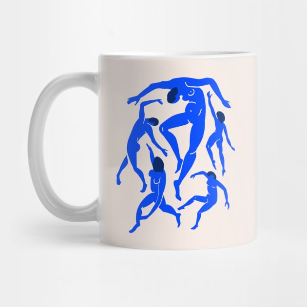 The Dance 3 | Henri Matisse - La Danse | Ultramarine Blue by ayeyokp